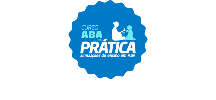 Logo do Curso ABA na Pática, simulações de ansino em ABA.